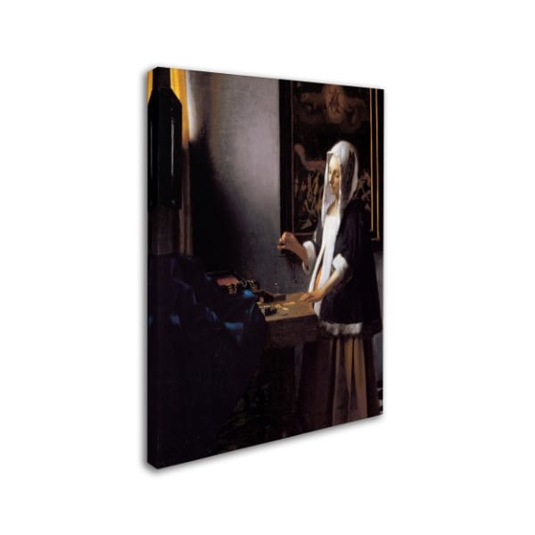 Johannes Vermeer 'Woman Holding A Balance' Canvas Art,24x32